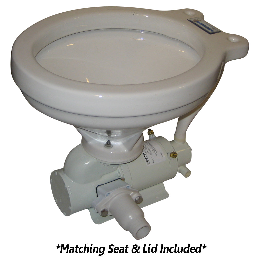 Crown Head™ - White - Household Style - Straight Discharge - 12V