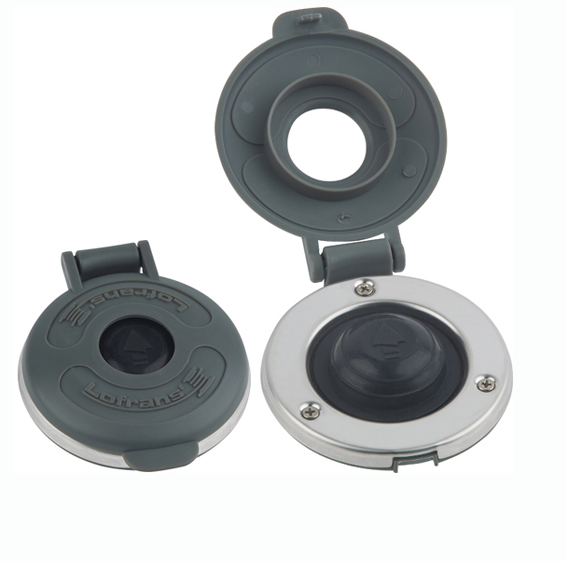 Low Amperage Footswitch with Gray Cover Stainless Steel Bezel, Black Boot (Up)