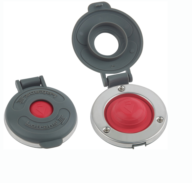 Low Amperage Footswitch with Gray Cover Stainless Steel Bezel, Red Boot (Down)