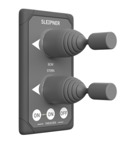 Panel, Dual Joystick Thruster Control 12/24v Grey, Round Cutout, For Bow & Stern Thruster SM8940G