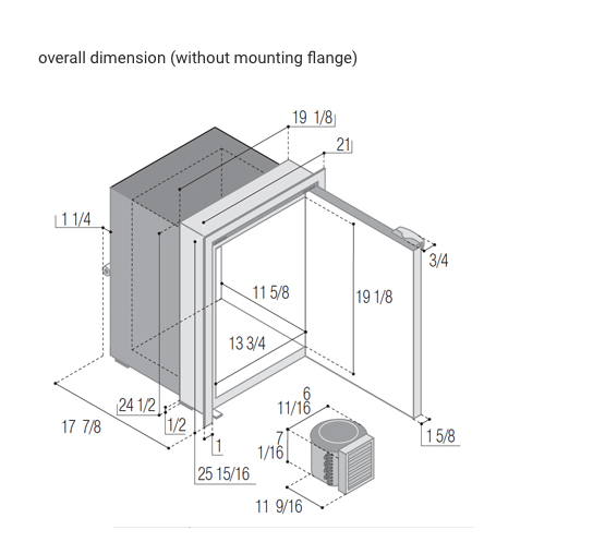 C55RBN4-F Freezer (External Cooling Unit)