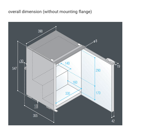 C39i Internal Cooling Unit) Refrigerators-Freezers Airlock Series