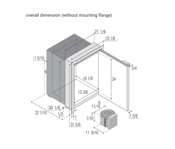 C110RBN4-F Freezer (External Cooling Unit)