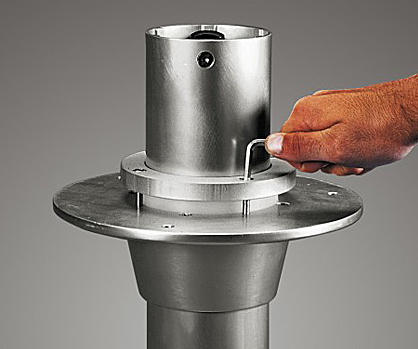 40153 Single Stage Table Pedestal 3" Tube