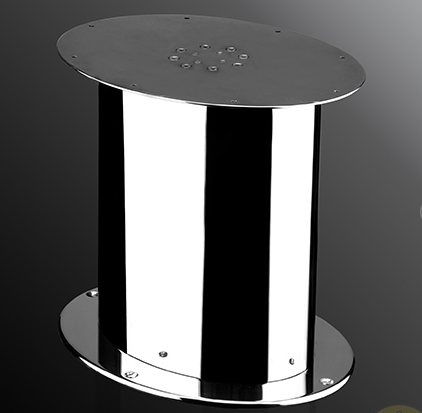 40400/1 Stainless Steel Table Pedestal Oval Tube