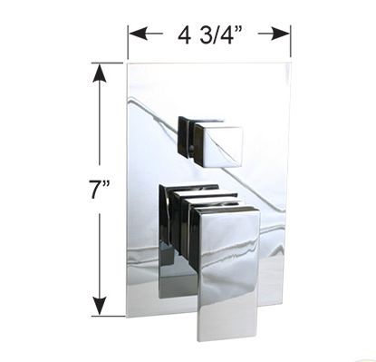 16300 Farley Bulkhead Shower Mixer with Diverter