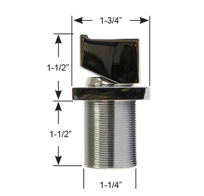 16050 Geometric Bulkhead Shower Mixer