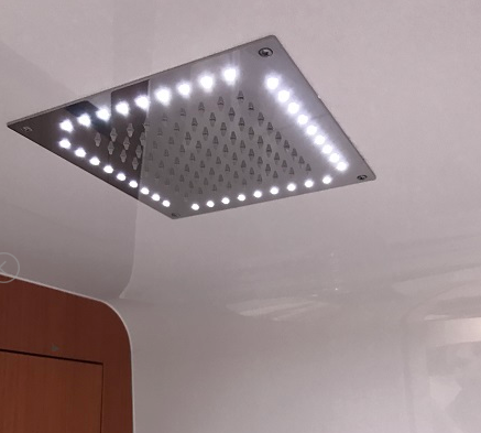 Elka Contemporary Square Rainshower Shower Head
