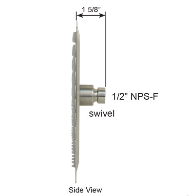74151 Slim S/S Rain Shower Head