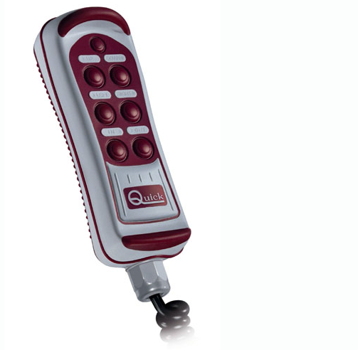 6-Function Hand Held Remote Control 7' Spiral Cord and LED LampSPA-HRC1006L