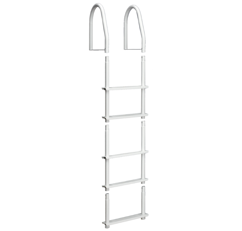 Fixed 5 Step Ladder Bright White Galvalume
