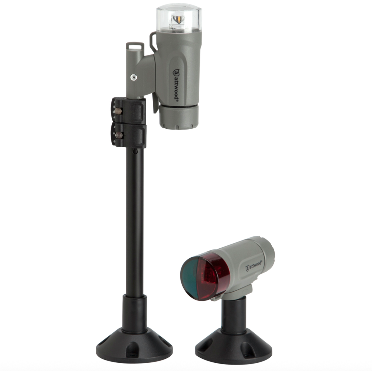 PaddleSport Portable Navigation Light Kit - Screw Down or Adhesive Pad - Gray