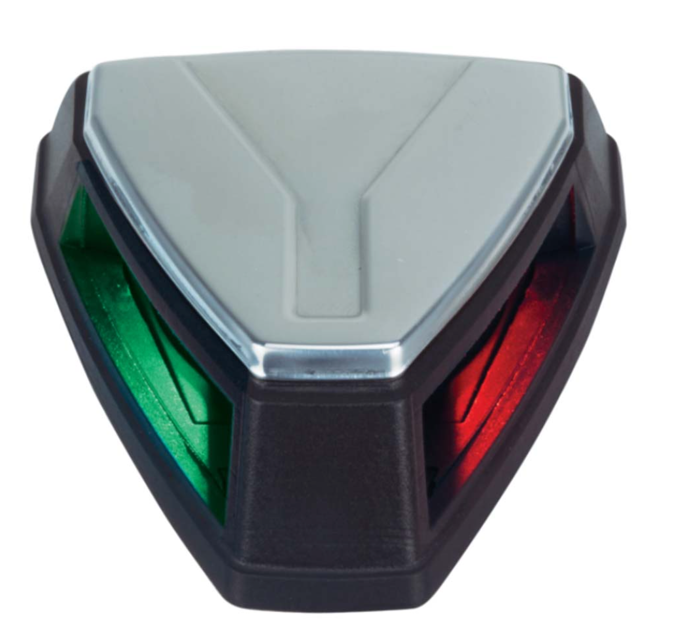 12V LED Bi-Color Navigation Light - Black/Stainless Steel
