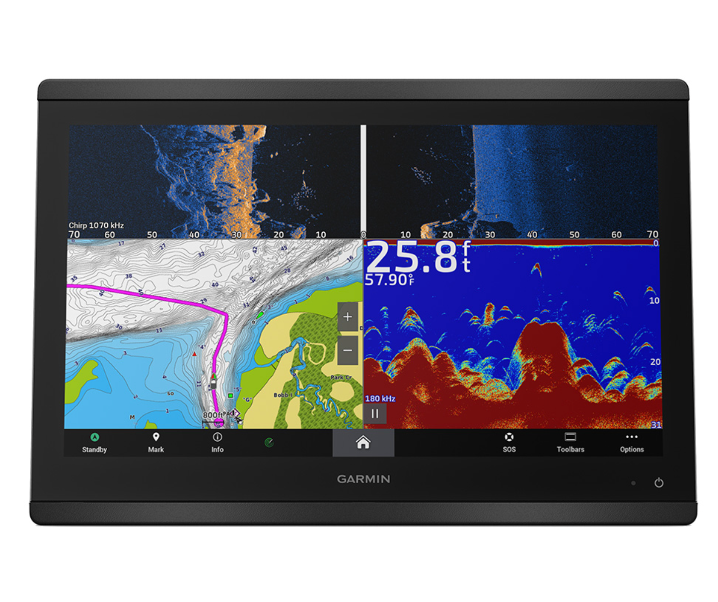 GPSMAP® 8616xsv Combo GPS/Fishfinder GN+