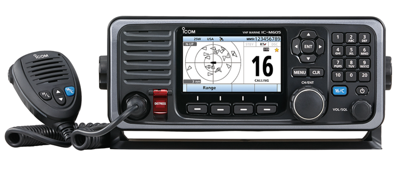 M605 Fixed Mount 25W VHF w/Color Display & AIS