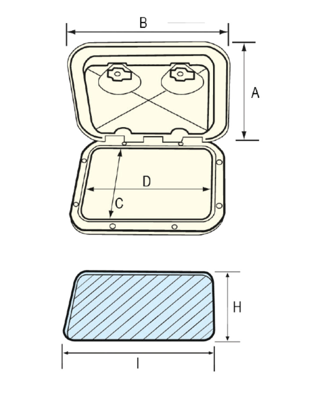 TOP LINE Deck Hatches (315 x 440mm)